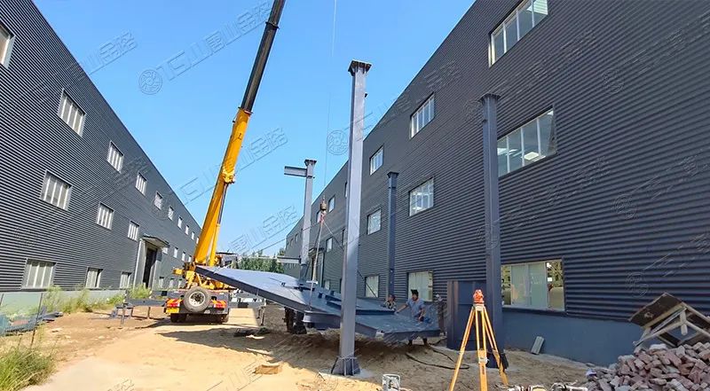 唐山金路廠區(qū)打造小型制砂樓，供客戶帶料試機(jī)