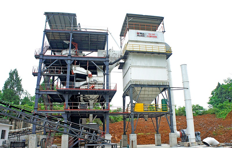 不怕天冷停工，上套干法制砂樓，全年可生產(chǎn)